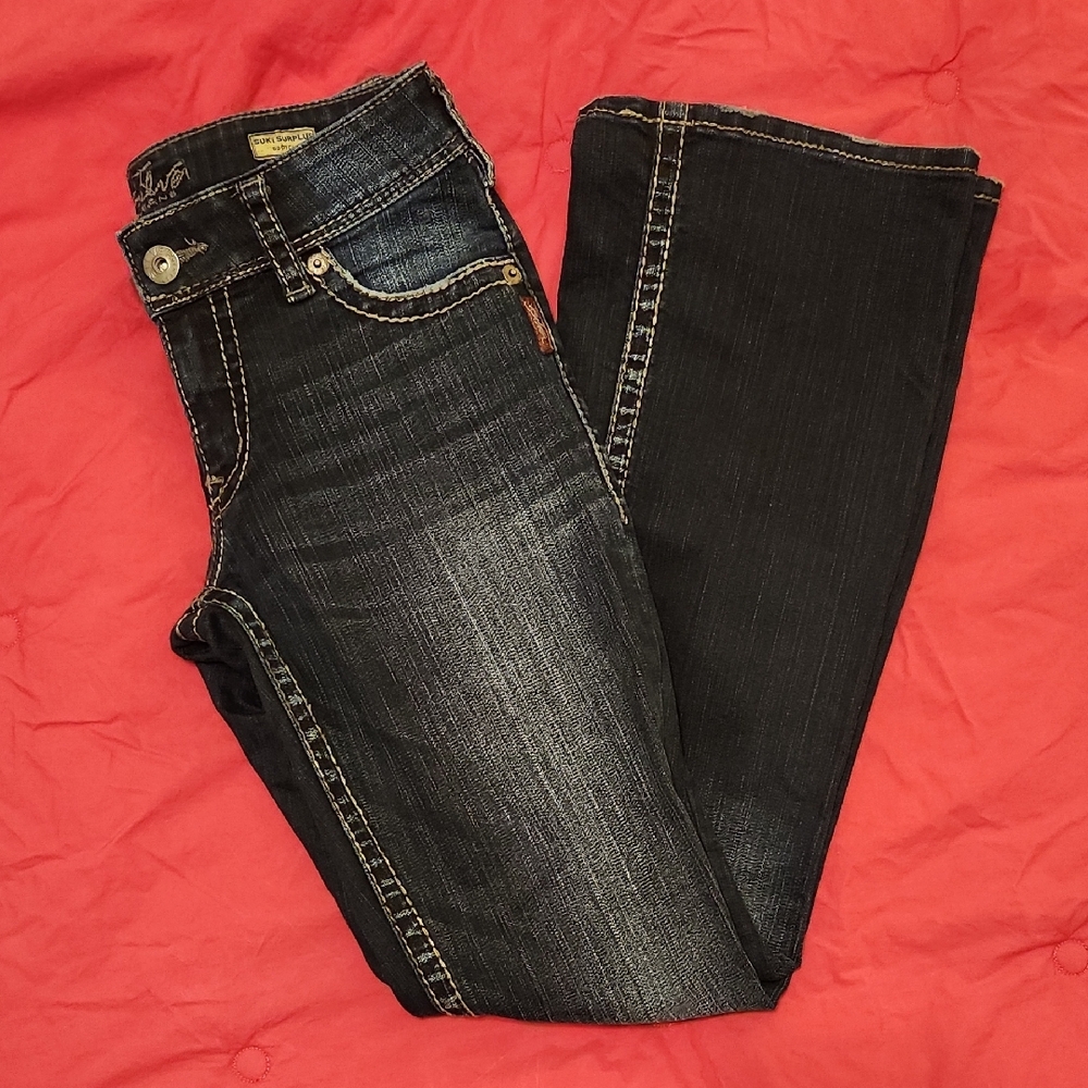 Silver Jeans Suki Surplus Bootcut - Dark Blue Jeans, Women 27x32